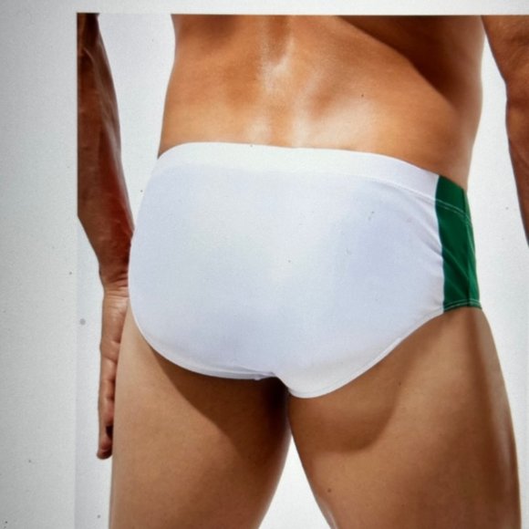 Brand New Men Contrast Panel Swim Brief Various - Picture 2 of 3